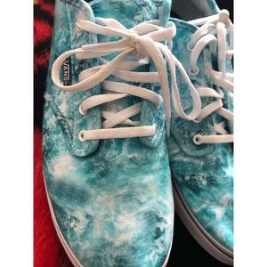 🌊Aqua Vans//Like New🌊